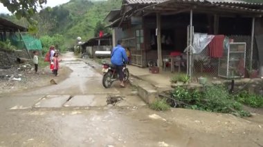 28 Ekim 2025. Mu Cang Chai, Yen Bai, Vietnam. Vietnam dağlarındaki köy.