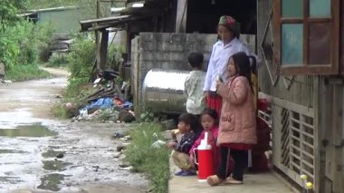 28 Ekim 2025. Mu Cang Chai, Yen Bai, Vietnam. Vietnam dağlarındaki köy.