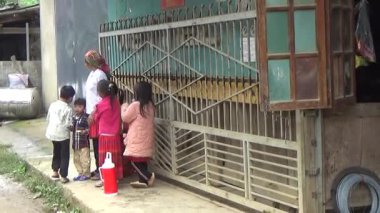 28 Ekim 2025. Mu Cang Chai, Yen Bai, Vietnam. Vietnam dağlarındaki köy.