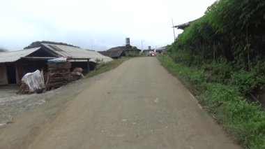 Vietnam dağındaki pirinç tarlaları