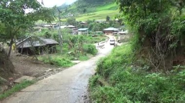 28 Ekim 2025. Mu Cang Chai, Yen Bai, Vietnam. Vietnam dağlarındaki köy.