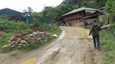 28 Ekim 2025. Mu Cang Chai, Yen Bai, Vietnam. Vietnam dağlarındaki köy.