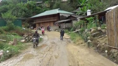 28 Ekim 2025. Mu Cang Chai, Yen Bai, Vietnam. Vietnam dağlarındaki köy.