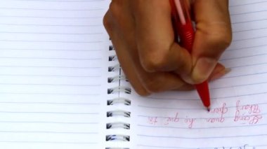 El yazma kitap üzerinde kelime