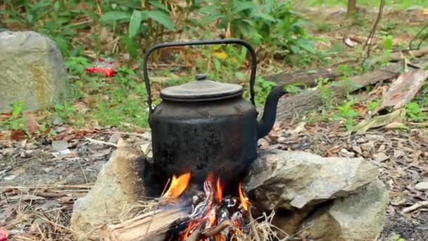 El agua de hervir — Vídeos de Stock