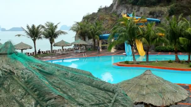 Beach resort, Asya — Stok video