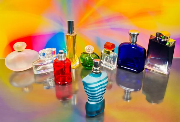 Set of luxury perfume bottles — Stock Photo, Image