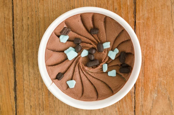 Chocolate Mint italská zmrzlina vana — Stock fotografie