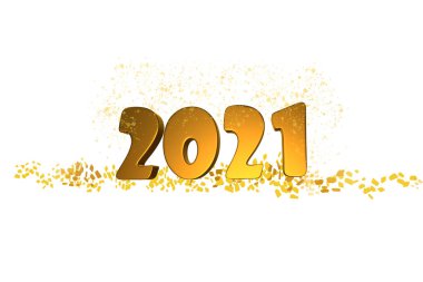 Beyaz arkaplanda 2021 'in renk sembolü, 3D illüstrasyon, 3D canlandırma, yeni yıl konsepti, noel, çocukluk, şenlik havası, tebrikler, tasarımcı için rakamlar