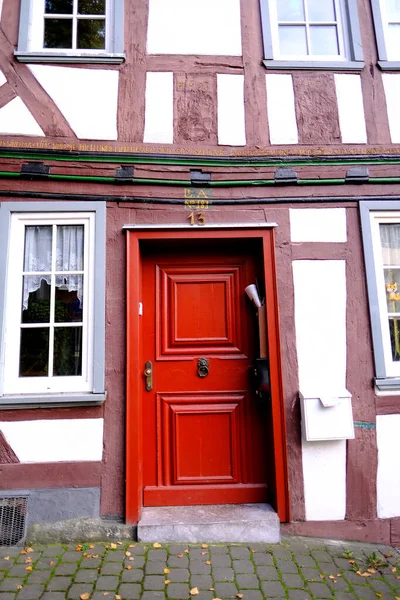 Vecchia Porta Legno Ingresso Alla Casa Concetto Inizio Una Nuova — Foto Stock