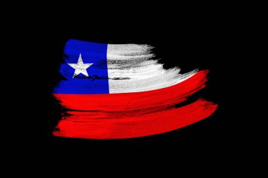 yaratıcı ulusal grunge bayrağı, siyah izole edilmiş arka plan üzerinde fırça darbesi, politika konsepti, küresel ticaret, uluslararası işbirliği