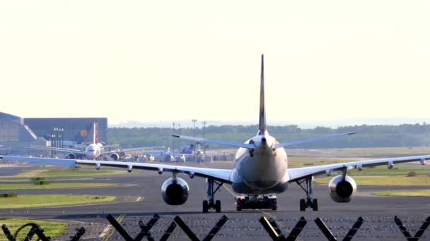 Frankfurt Alemanha Maio 2021 Aeronaves Modernas Porta Aviões Emblemáticos Alemanha — Vídeo de Stock