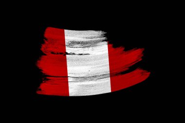 yaratıcı ulusal grunge bayrağı, Peru bayrağı siyah izole edilmiş arka plan, politika konsepti, küresel iş dünyası, uluslararası işbirliği, tasarımcı temeli