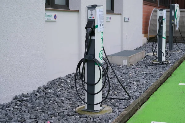 Lucerne Switzerland December 2020 Charging Station Sts Mobility City Lucerne — Stock Photo, Image