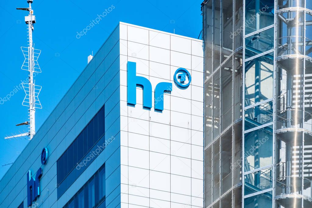 Modern Mainova AG power plant in Frankfurt am Main, providing electricity, gas industrial complex, heat and water across Hessen region, Industrial energy facility, Frankfurt, Germany - August 11, 2025