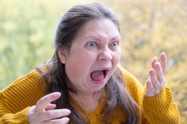 Neşeli, mutlu, olgun, beyaz bir kadın. 50 yaşında. Avro banknotlarını sayıyor, elinde az para, nakit ödemeler, tasarruflar, döviz kurları, finansal özgürlükler.