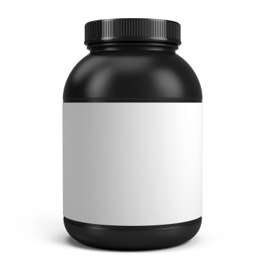 Protein veya gainer tozu konservesi