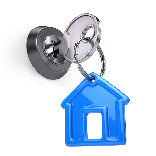 Home key isolated on white — Stock Photo, Image