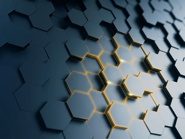Hexagonal abstrakt bakgrund — Stockfoto