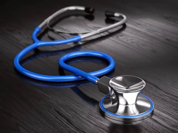 Blue stethoscope close-up — Stock Photo, Image