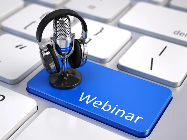 Webinar, Online Education and Training concept — Stock Photo, Image