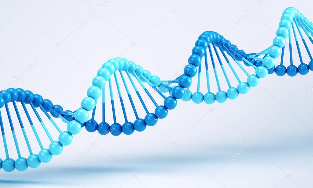 DNA isolated on white