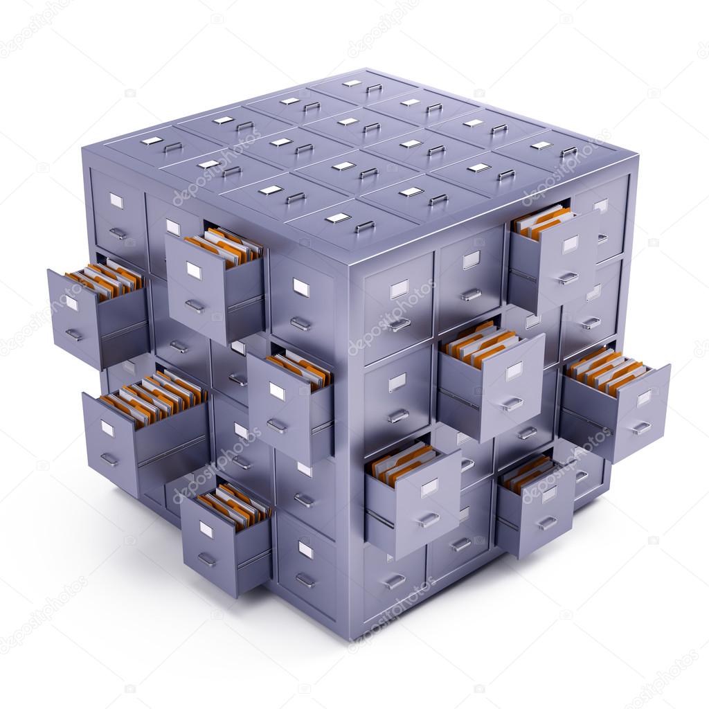 File cabinet cube