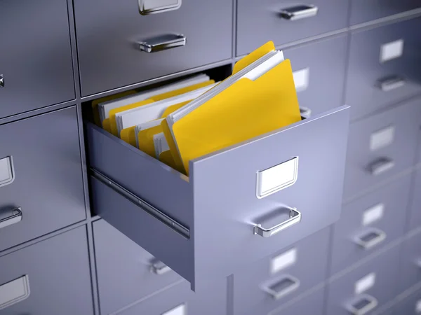 Filing cabinet - 3d render — Stock Photo, Image