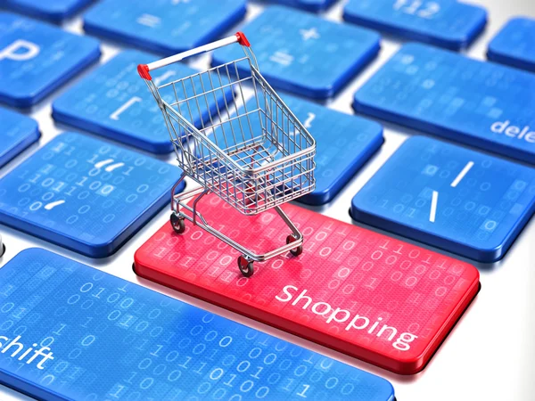 Conceito de compras online — Fotografia de Stock