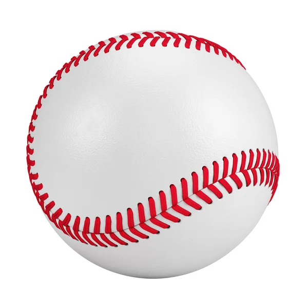 Bola de beisebol isolada no fundo branco — Fotografia de Stock