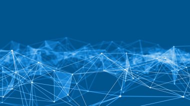 Ağ kavramı, internet iletişimi. 3d illüstrasyon