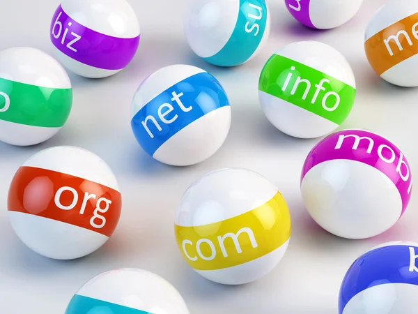 Nomes de domínio e internet — Fotografia de Stock