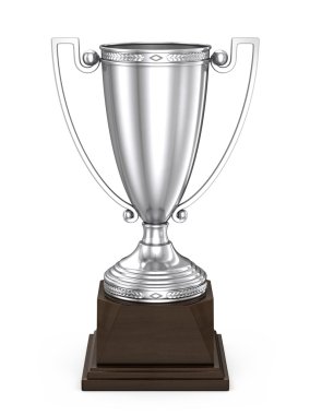 Second Place Silver trophy Cup clipart