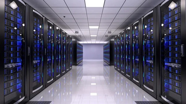 Server Room interior Stock Photo