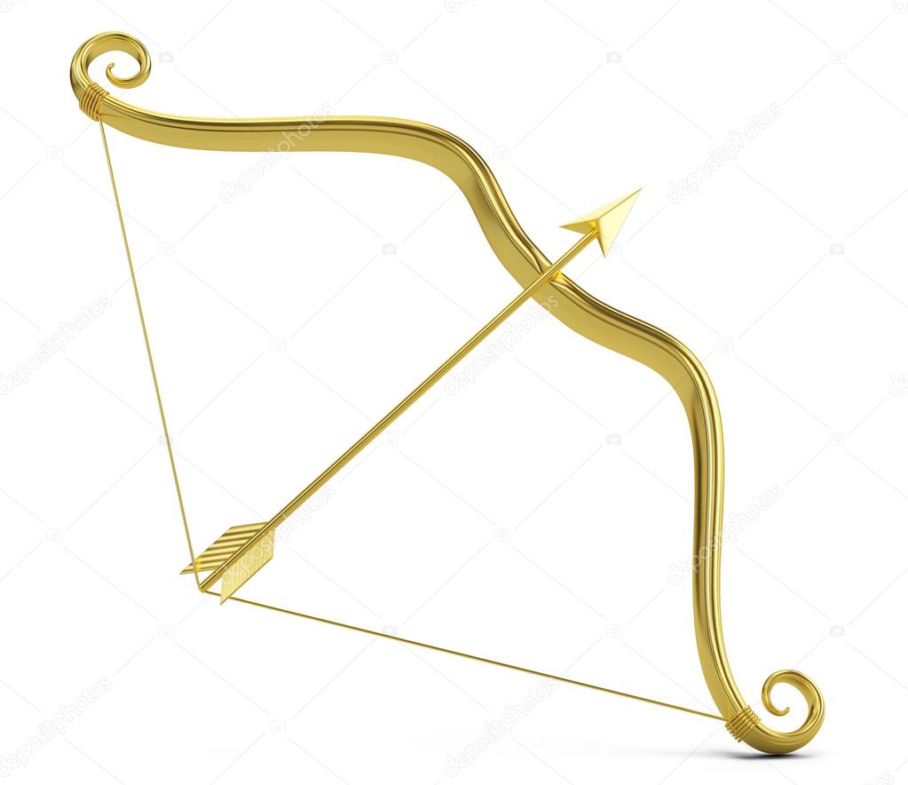 Ancient bow and arrow isolated hi-res stock photography and images