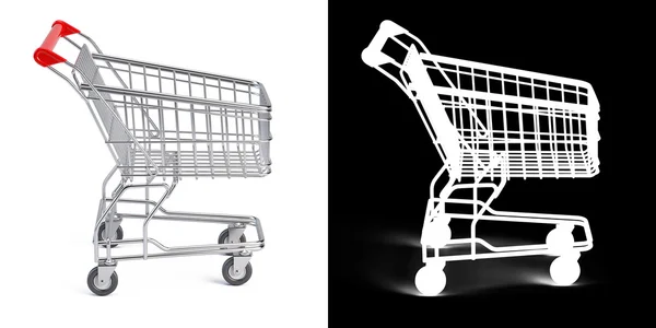 Supermarket shopping cart — Stock Photo, Image
