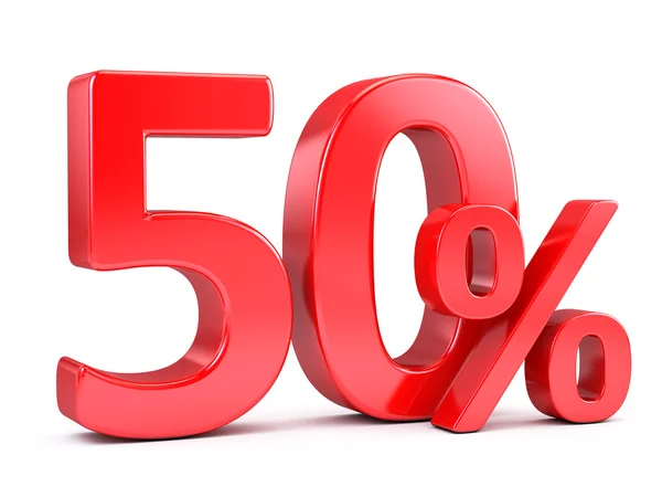 Fifty percents discount — Stock Photo, Image