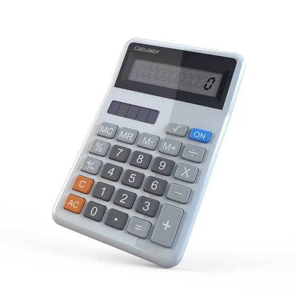 Calculadora aislada en blanco — Foto de Stock