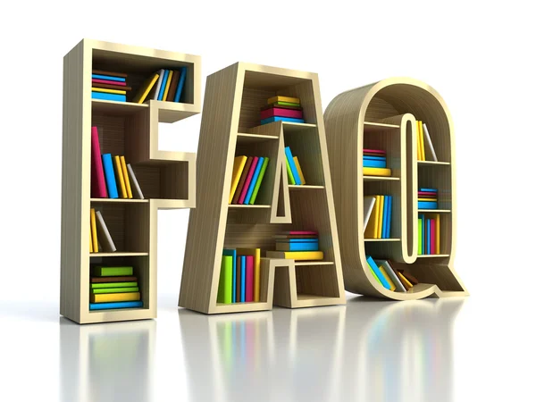 도 서-검색 응답 개념 Faq — 스톡 사진