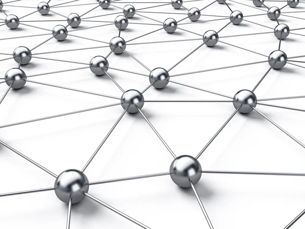 Rede de conexão em branco — Fotografia de Stock