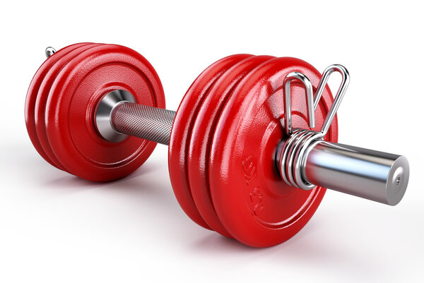 Red Dumbbells weigths