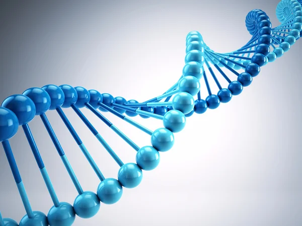 Blue DNA chain — Stock Photo, Image