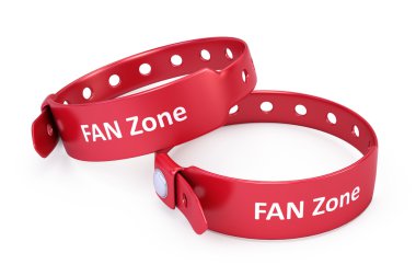İki kırmızı fanzone bilezik