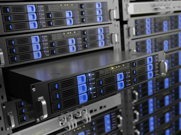 Computer rack servers — Stock Photo, Image