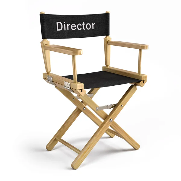 Director chair on white — Stock Photo, Image