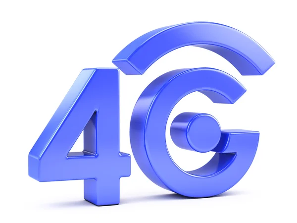 Icona 4G sul bianco — Foto Stock