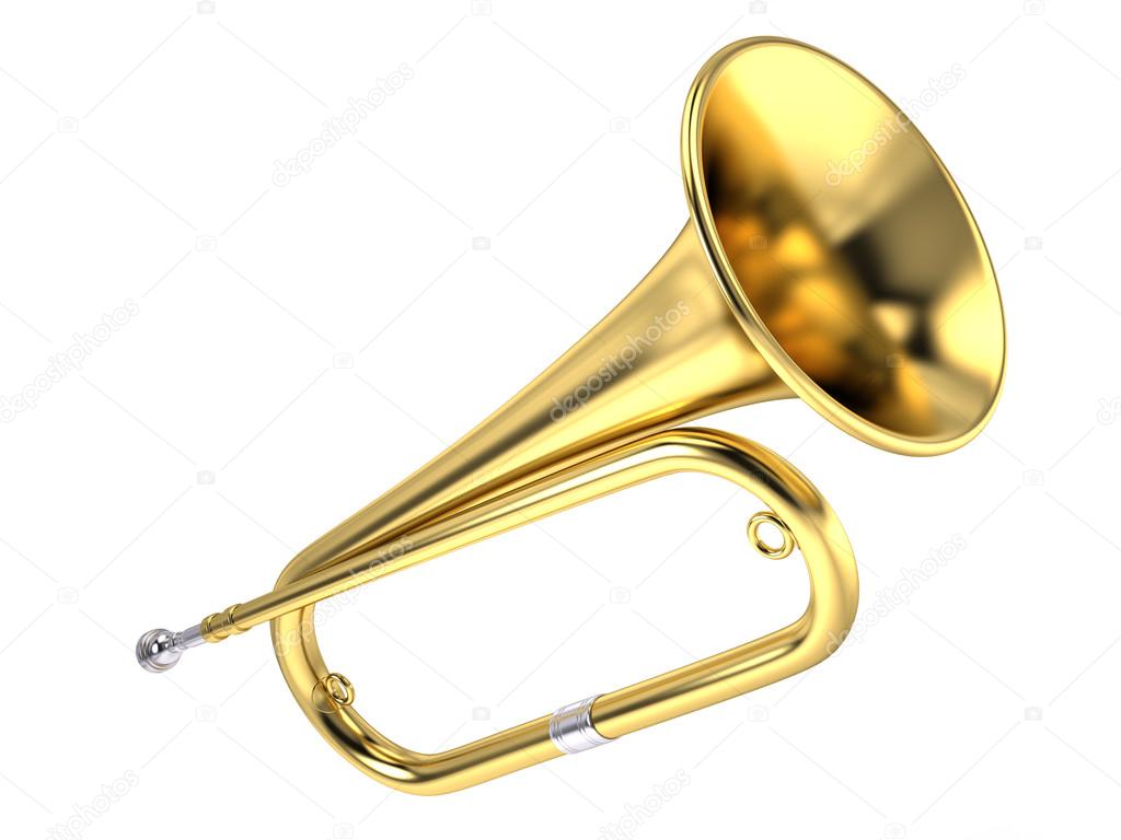 Bugle music instrument Stock Photo by ©Sashkin7 96021270