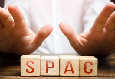 Man rejects SPAC word blocks. Failure to invest in high risk stock listed blank companies. Difficulty in determining the profitability of transaction and value of shares after merger. Hype topic
