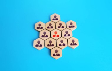 İnsanlar liderlerinin etrafında birleşiyor. Birlik. Bir iş ekibi kurmak, takım çalışması. İş personeli yönetimi. Disiplin ve hiyerarşi. Personel genişletme ve adam toplama. İnsan kaynakları