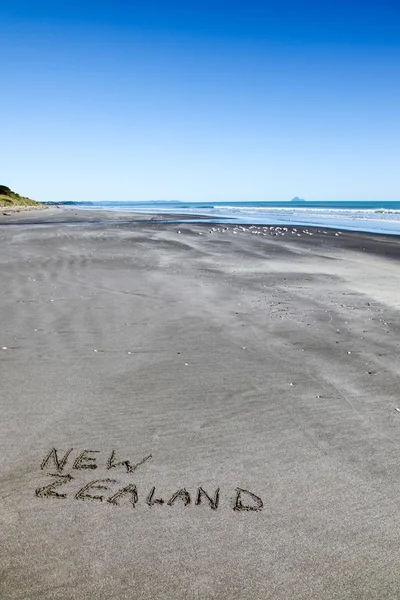 Nieuw-Zeeland strand — Stockfoto